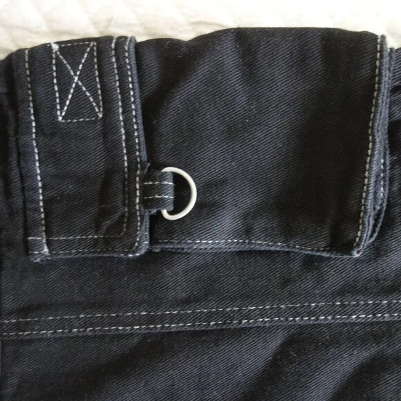 NWT $69 FORMULA 1 x PACSUN Black Raceway ‘90’s Boyfriend Cargo Jeans Sz 25 - Picture 8 of 11